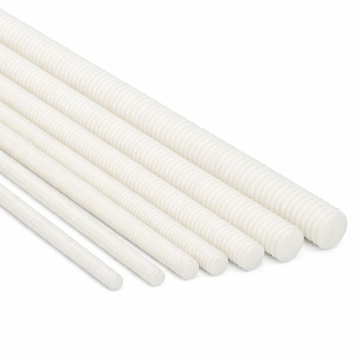 Tige filetée (long. 1m) - DIN 975 - M4 - NYLON - Tiges filetées, visserie nylon