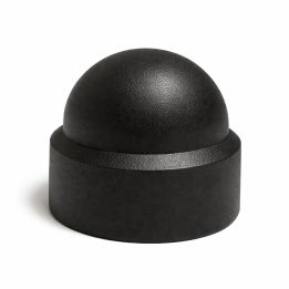 Caches écrous hexagonaux noir - M 5 - Polyéthylène