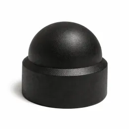 Caches écrous hexagonaux noir - M 10 - Polyéthylène