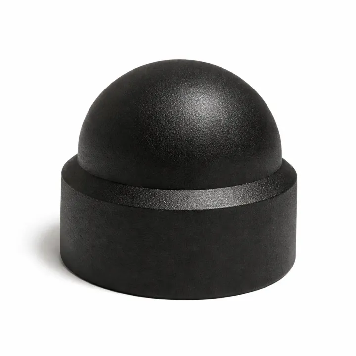 Caches écrous hexagonaux noir - M 8 - Polyéthylène