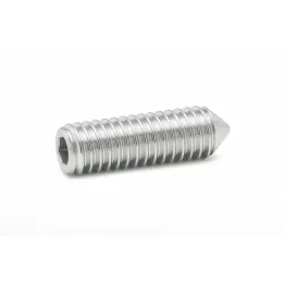 Vis sans tête à six pans creux - STHC - DIN 914 - M 4 x 40 - Bout pointeau - Inox A4