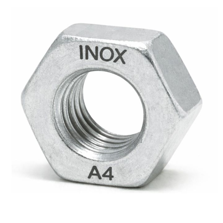 Ecrou hex. (Pas fin) M24 - Pas : 200 - Inox A4 - Écrous pas fin