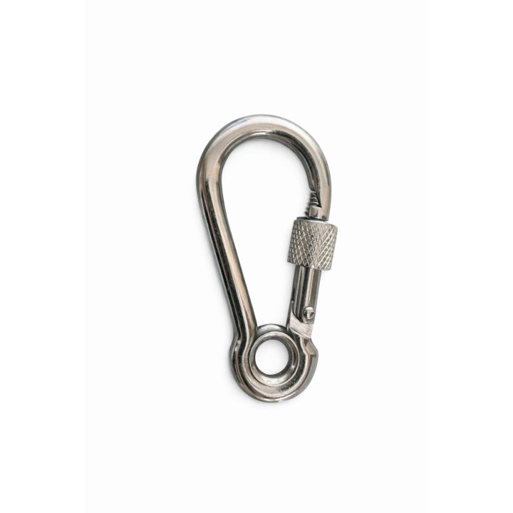 Mousqueton à oeil avec vis sécurité - Inox A4 - diam 12 - Long. : 140 - Accastillage, quincaillerie