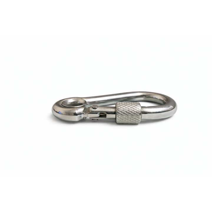 Mousqueton à oeil avec vis sécurité - Inox A4 - diam 10 - Long. : 100 - Accastillage, quincaillerie