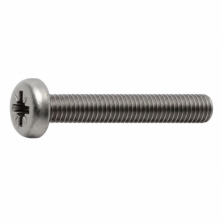 Vis à métaux - Tête cylindrique empreinte Pozidrive - DIN 7985 - M 2 x 4 - Inox A2