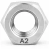 ANSI B18-2-2 : Écrous hexagonaux filetage américain UNF - Inox A2