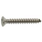 Vis à tôle inviolables  -  Tête fraisée Snake eye   -   M 4,8  x  38   -   Inox A2