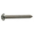 Vis à tôle inviolables - Tête bombée 6 lobes+téton - M 4,8 x 16 - Inox A2