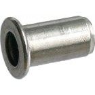 Ecrous cranté à sertir tête plate   -   M  5 x 13  -   Inox A2 