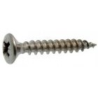 Vis pour aggloméré - Tête fraisée bombée empreinte Pozidrive - M 3,5 x 20 - Inox A2