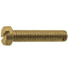 Vis tête cylindrique fendue - DIN 84 - M    4   x   10 - Laiton