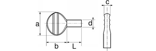 Vis violon -  M  5  x  10 - Inox A2