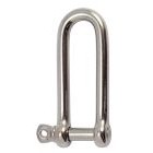 Manille droite longue forgée - Inox A4 -  diam  8 - Haut. : 90