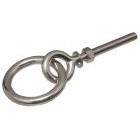 Piton à oeil filetage métrique avec anneau articule - Inox A4 - M 12 x 150