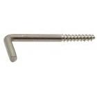 Gond à filetage bois - M 5 x 60 - Inox A2