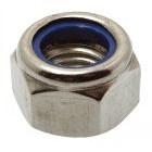 Ecrou frein bague nylon - DIN 985 - M 4 - Classe 8 Zingué