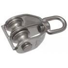 Poulie double - Inox A2 - diam 32 - Long. : 98