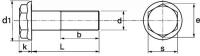 Vis tte hexagonale  embase - DIN 6921 - M    6   x   30 - Classe 10.9 brut