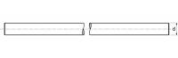 TNC015I2 - Tige filetée (long. 3 pieds) - Inox A2 - Filetage UNC - Diam 5/16